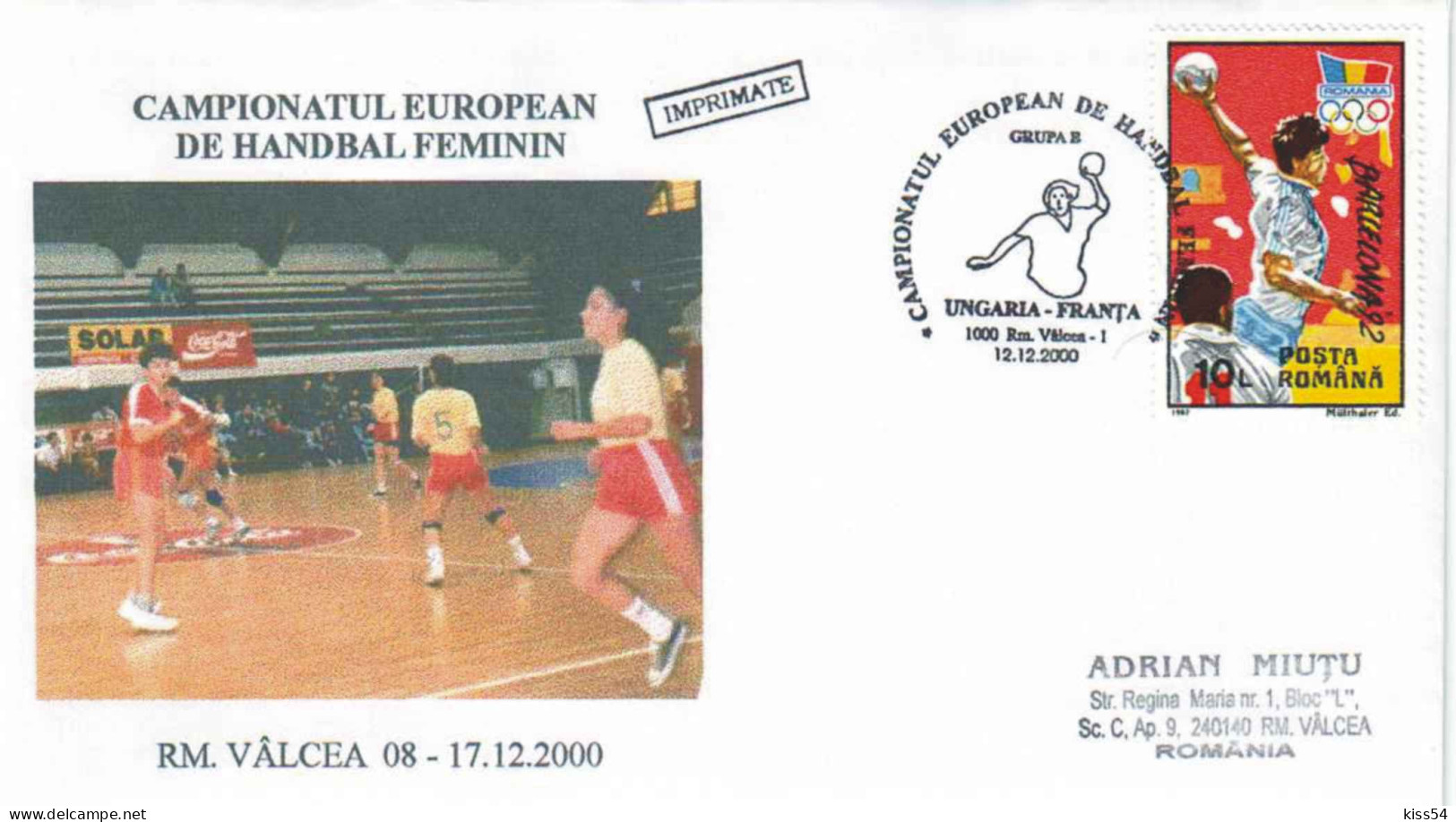 H 6 - 132 HANDBALL, Hungary-France, Romania - Cover - Used - 2000 - Balonmano