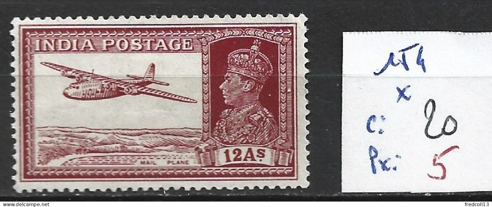 INDE ANGLAISE 154 * Côte 20 € - 1936-47 King George VI