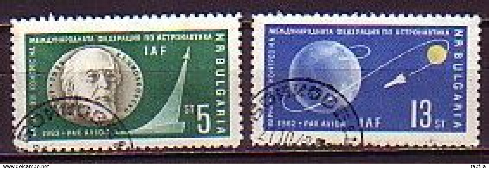 BULGARIA - 1962 - Congrès Astronautique International IAF à Varna - Mi 1347/48 Used - Used Stamps