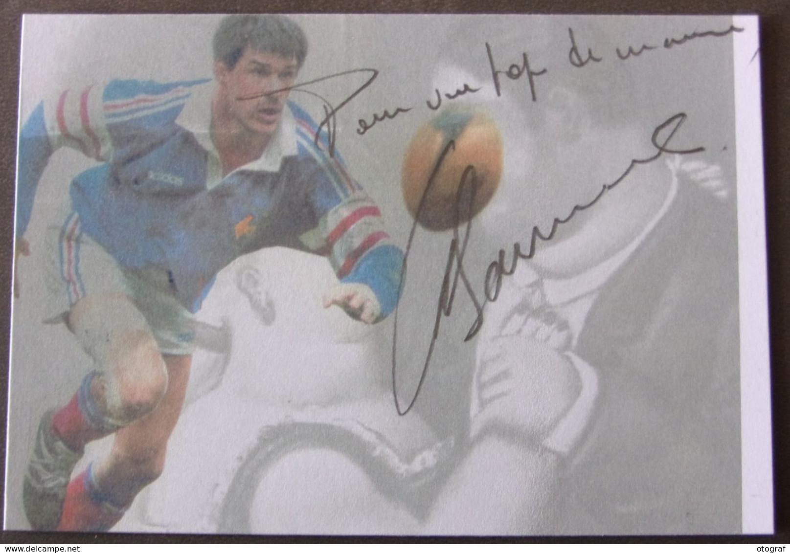 Laurent CABANNES - Dédicace - Hand Signed - Autographe Authentique - Rugby