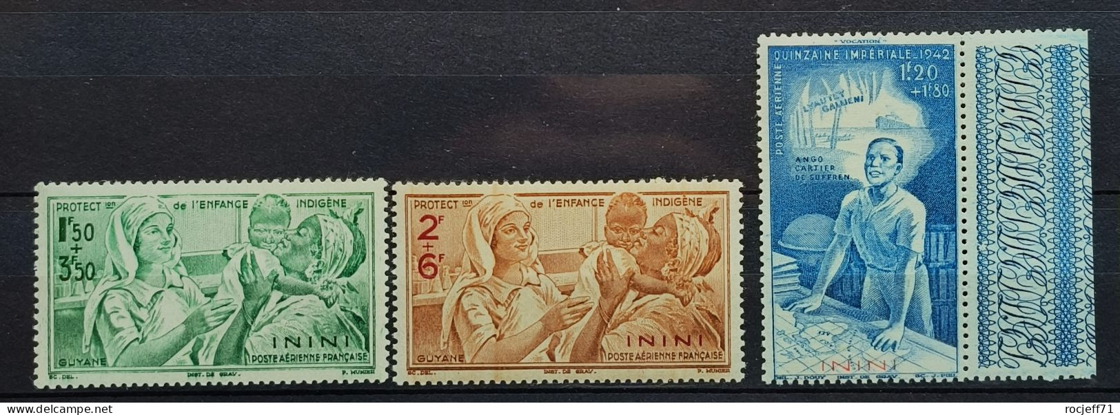 01 - 24 // Inini - Poste Aérienne N° 1 - 2 - 3  * - MH - Unused Stamps
