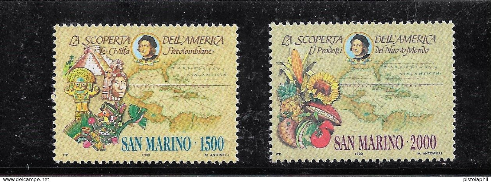 CELEBRAZIONI COLOMBIANE (San Marino) 1990 MNH** - Christopher Columbus