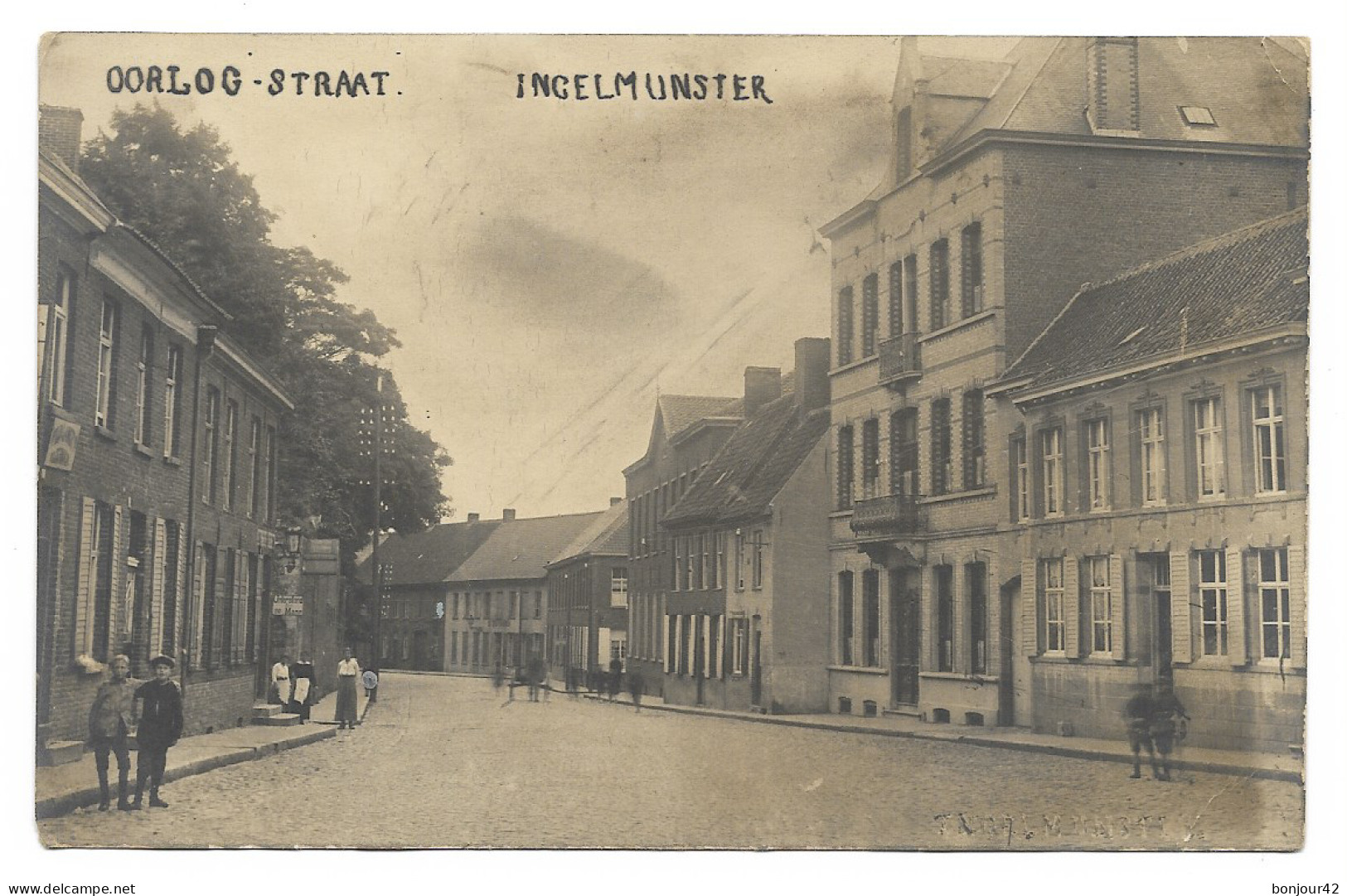 INGELMUNSTER - OORLOG - STRAAT (Belgique) ETAT MOYEN VOIR SCANS - Ingelmunster
