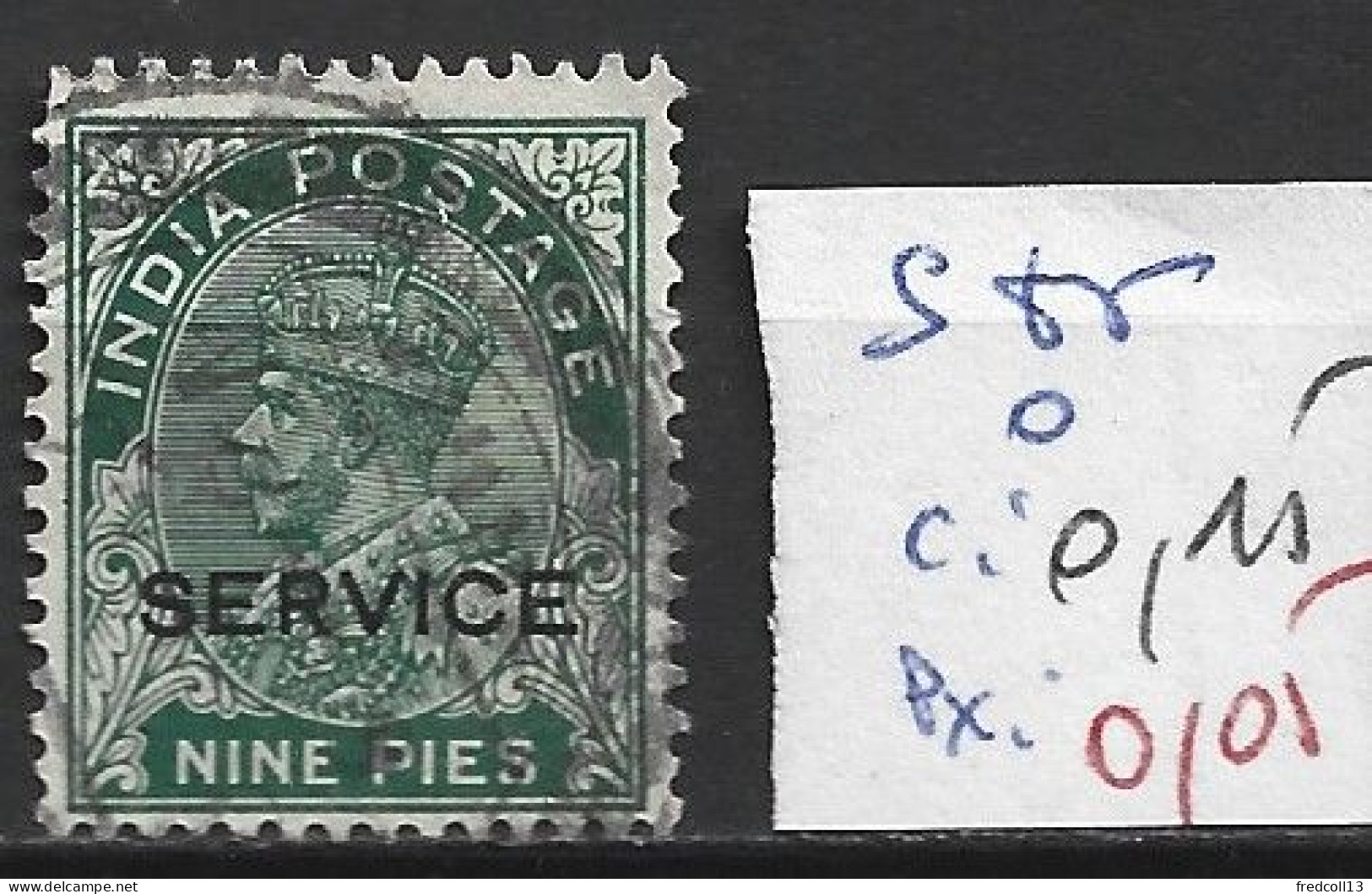 INDE ANGLAISE SERVICE 85 Oblitéré Côte 0.15 € - 1911-35  George V