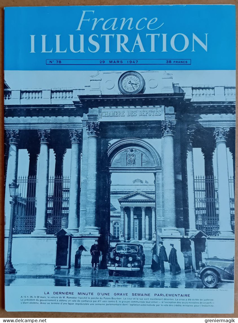 France Illustration N°78 29/03/1947 Indochine Saïgon/Exposition Collection De Sa Majesté Londres/Autriche/Auriol à Revel - General Issues