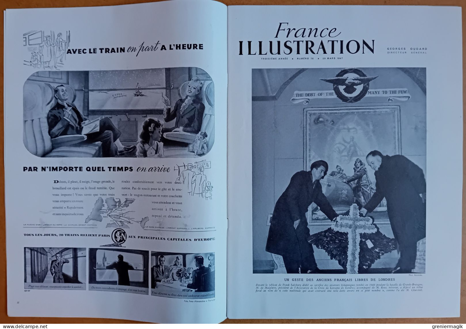 France Illustration N°78 29/03/1947 Indochine Saïgon/Exposition Collection De Sa Majesté Londres/Autriche/Auriol à Revel - Informations Générales