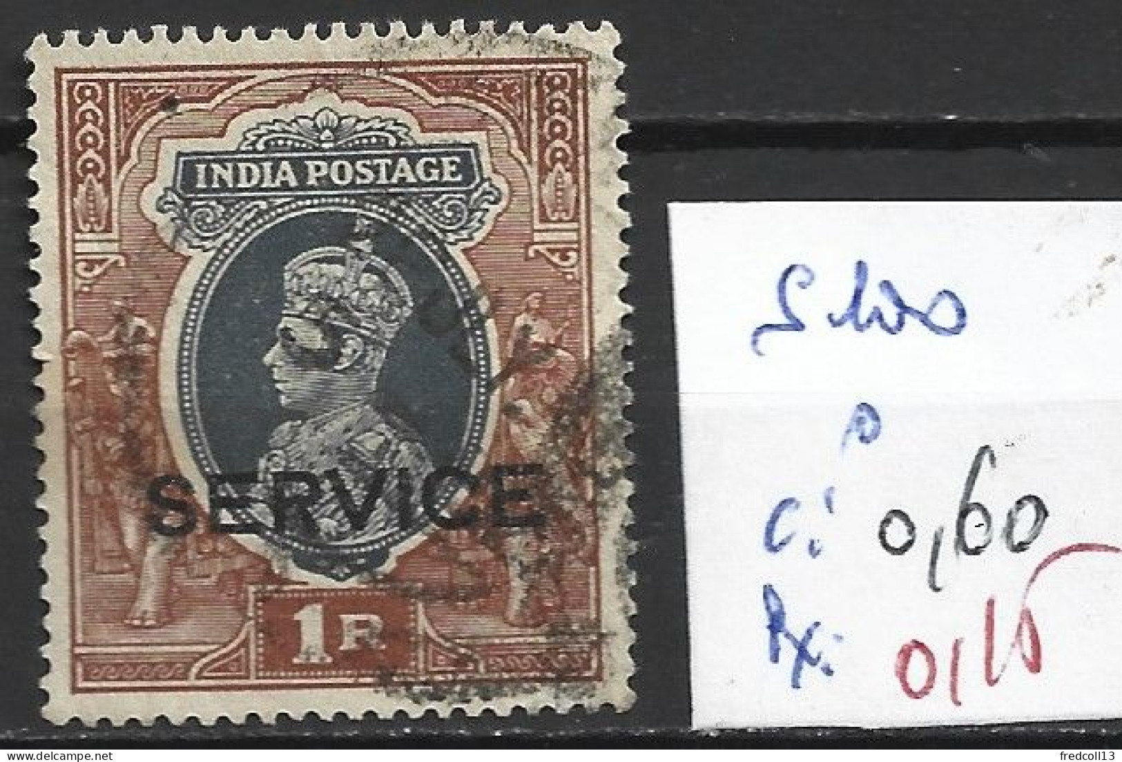 INDE ANGLAISE SERVICE 100 Oblitéré Côte 0.60 € - 1936-47 King George VI