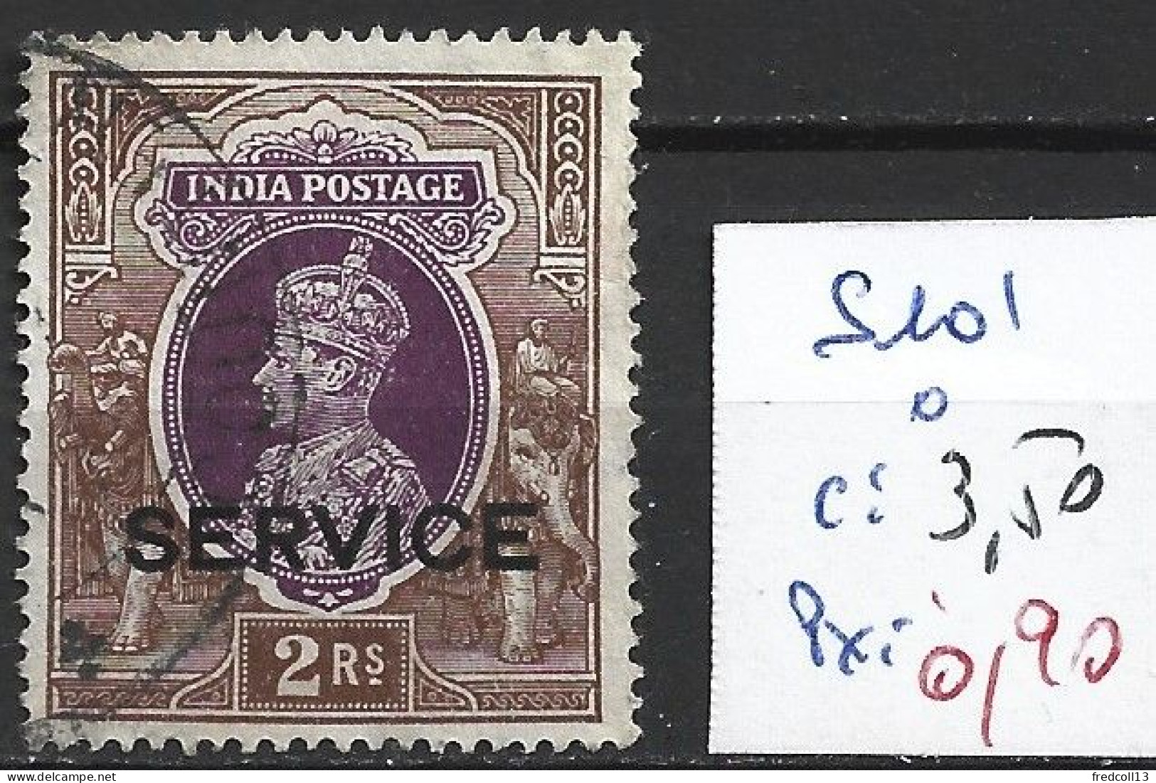 INDE ANGLAISE SERVICE 101 Oblitéré Côte 3.50 € - 1936-47  George VI