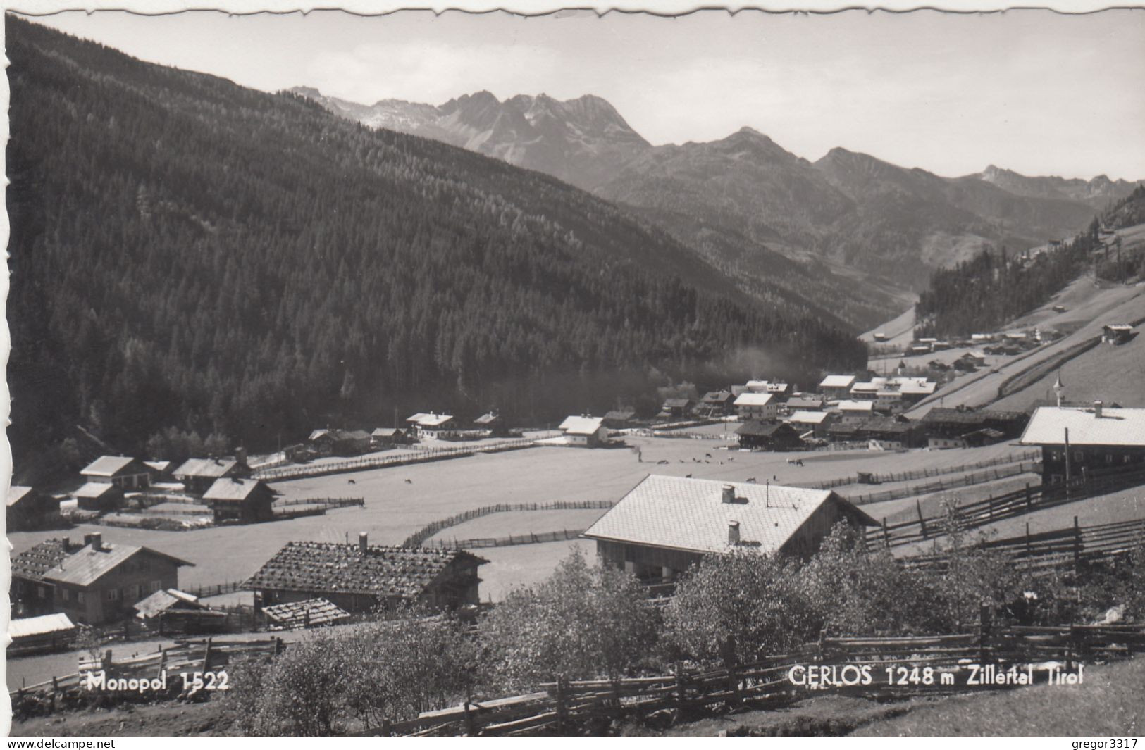 E3274) GERLOS 1248m  Zillertal - Tirol - Häuser S/W ALT - Gerlos