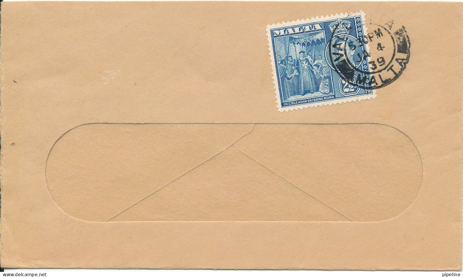 Malta Cover Valletta 4-1-1939 Single Franked - Zimbabwe (1980-...)