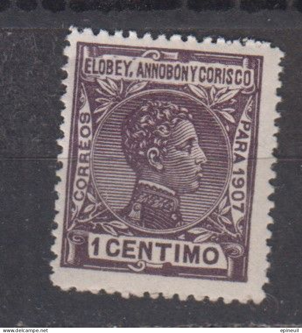 ELOBEY ANNOBON * 1907 AVEC CHARNIERES YT N° 39 - Elobey, Annobon & Corisco
