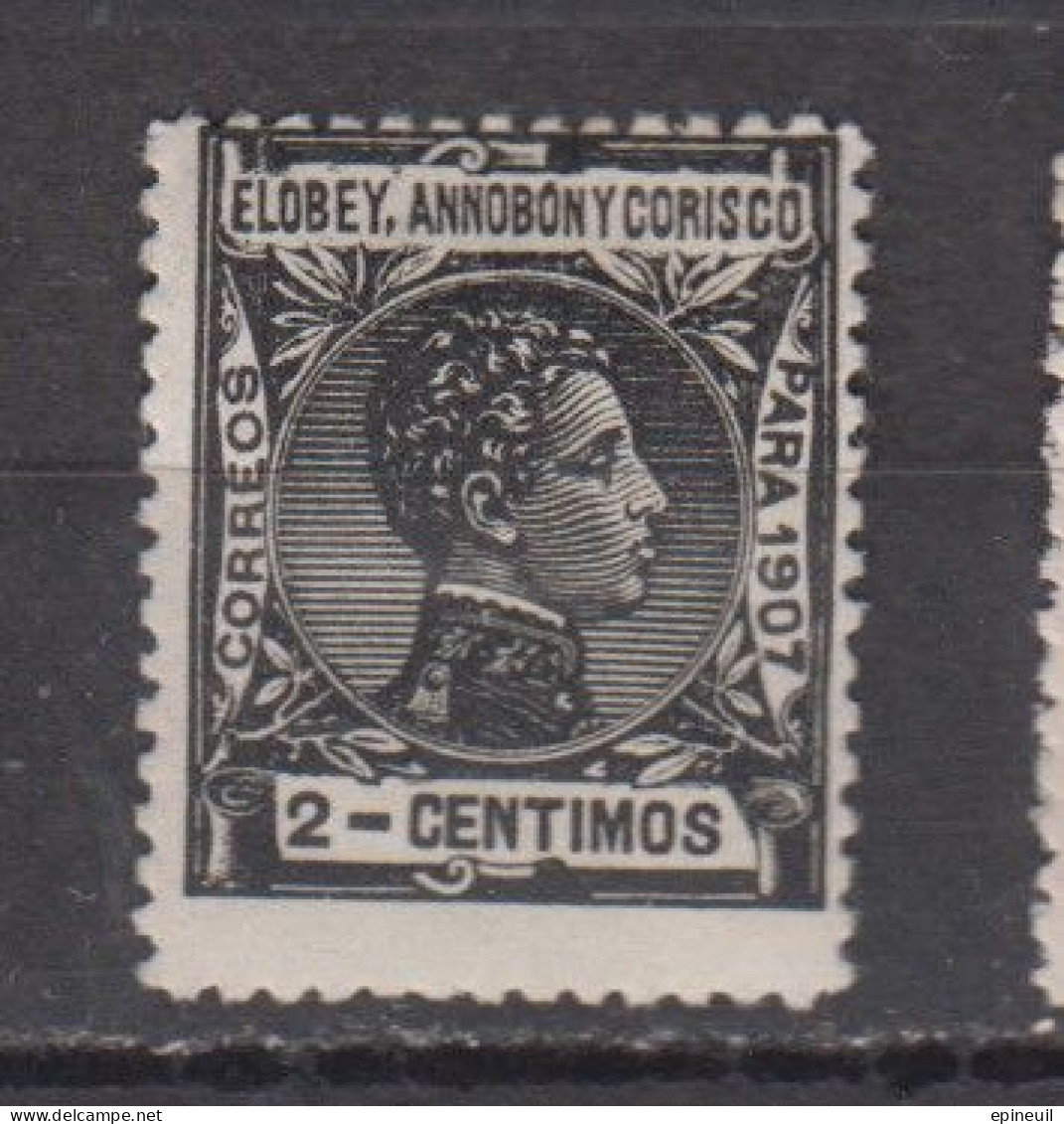 ELOBEY ANNOBON * 1907 AVEC CHARNIERES YT N° 40 - Elobey, Annobon & Corisco