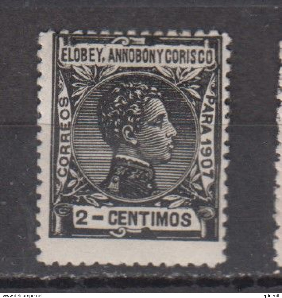 ELOBEY ANNOBON * 1907 AVEC CHARNIERES YT N° 40 - Annobon & Corisco