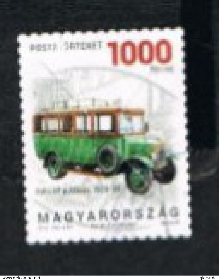 UNGHERIA (HUNGARY) -  SG 5684  - 2019 CARS: RABA AF, 1929 POSTAL SERVICE   -  USED° - Oblitérés