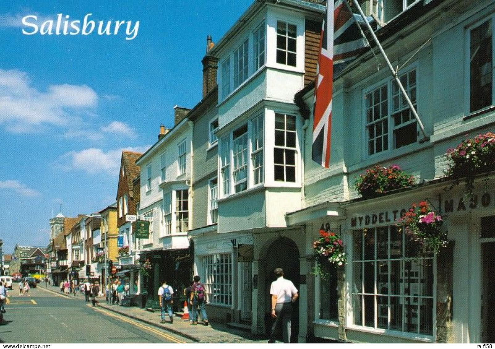 1 AK England * Die High Street In Salisbury - Grafschaft Wiltshire * - Salisbury