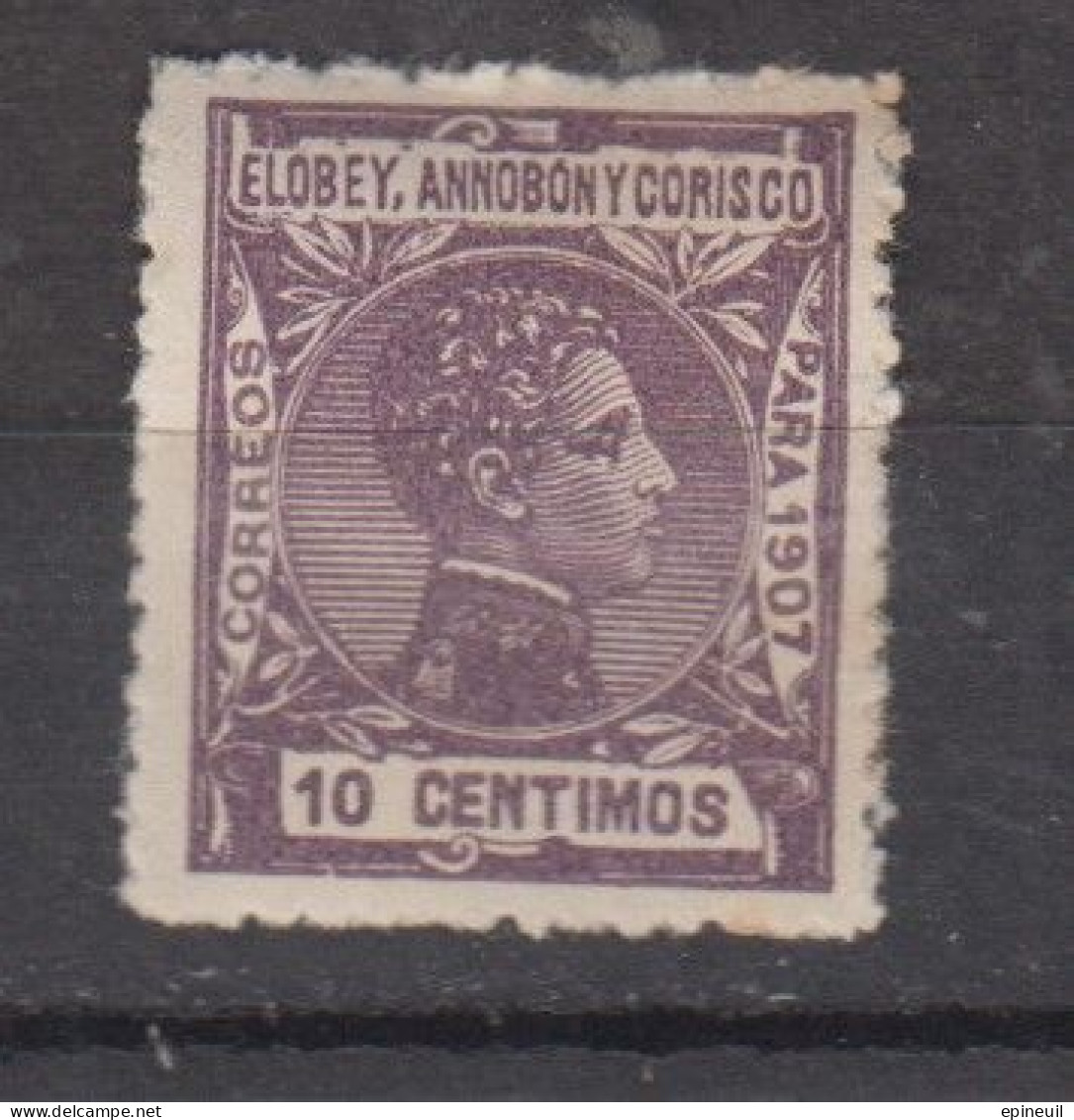 ELOBEY ANNOBON * 1907 AVEC CHARNIERES YT N° 44 - Annobon & Corisco