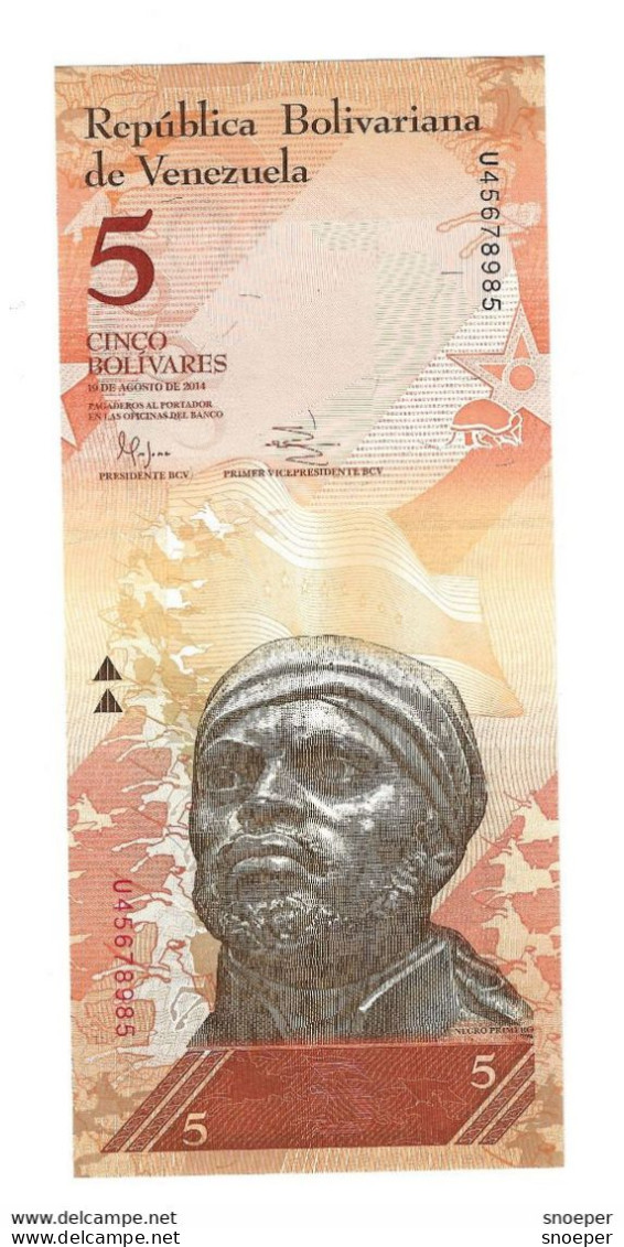 *venezuela 5 Bolivares 2014  89  Unc - Venezuela