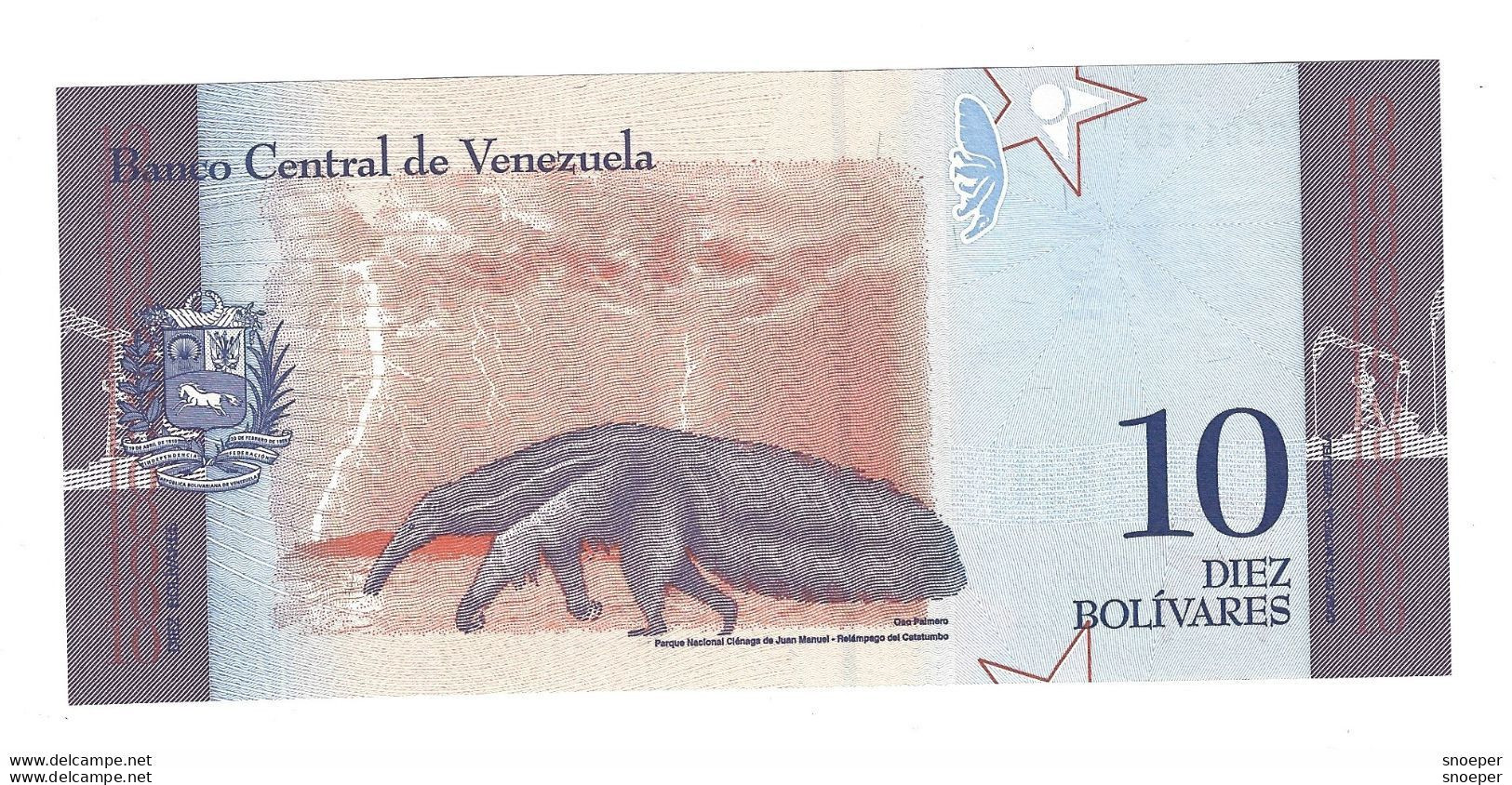 Venezuela 10 Bolivares 2018  103  Unc - Venezuela