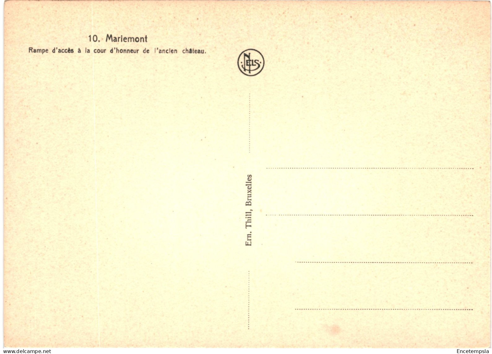CPA Carte Postale Belgique Mariemont Rampe D'accès à La Cour D'honneur VM76628 - Morlanwelz