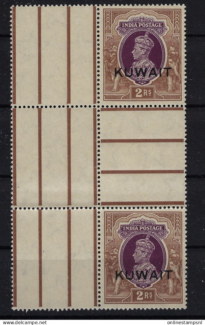 Kuwait   SG 48 1939 Bridgepair  MNH/** - Kuwait