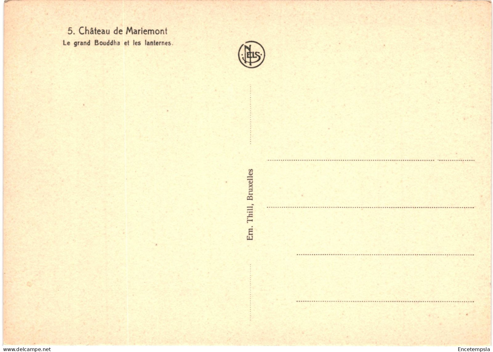 CPA Carte Postale Belgique Mariemont  Le Grand Boudha Et Les Lanternes  VM76629 - Morlanwelz