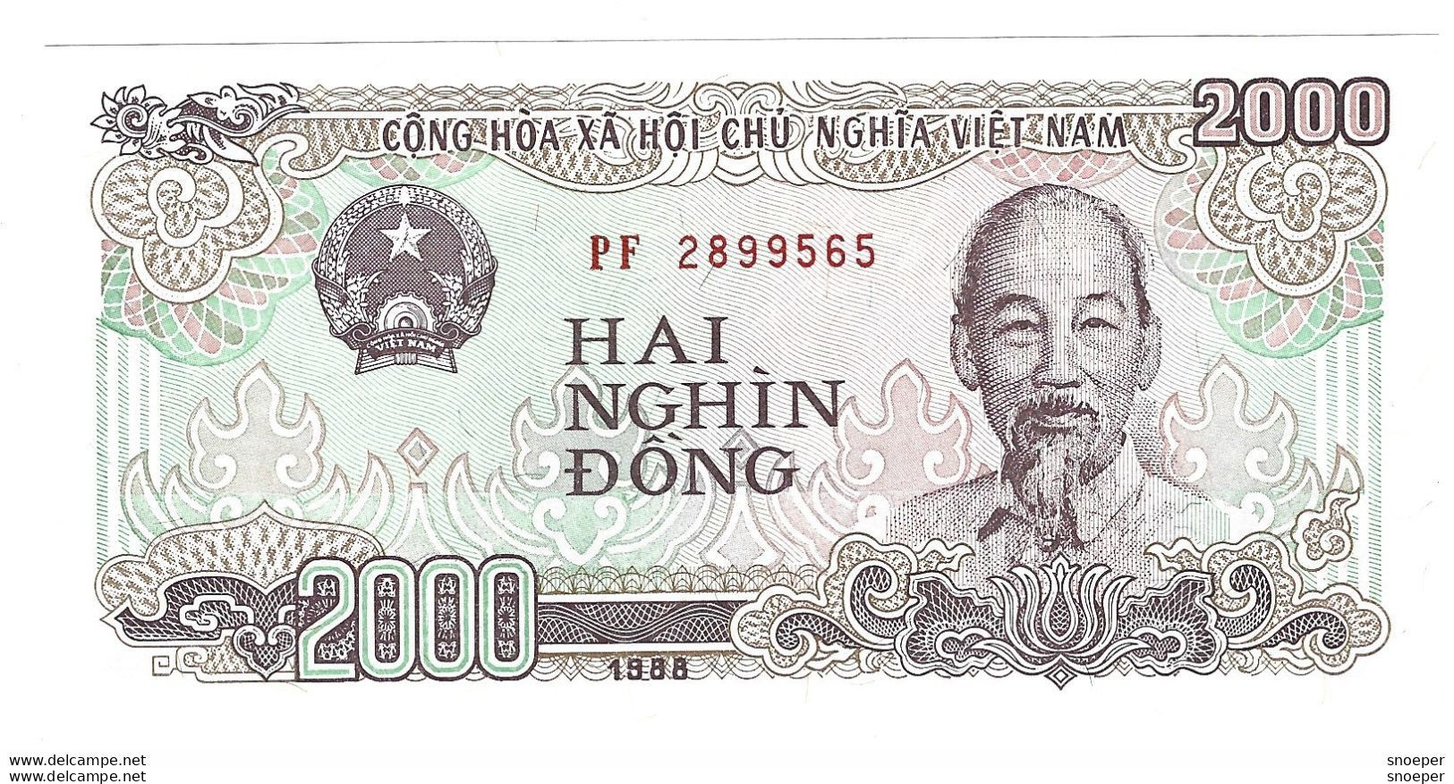 Vietnam 2000 Dong 1988  107a  Unc - Viêt-Nam