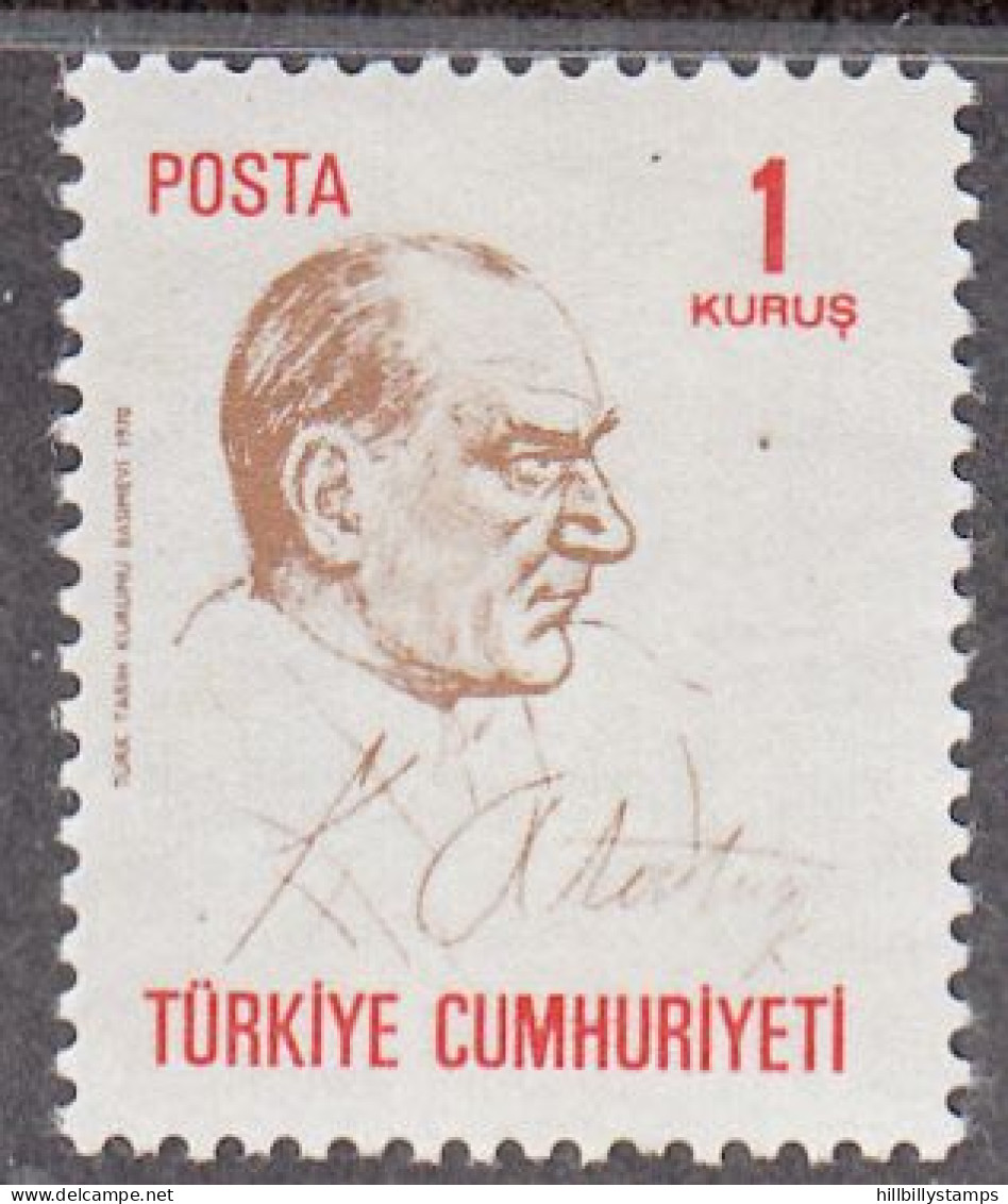 TURKEY    SCOTT NO 1832  MNH  YEAR  1970 - Nuovi