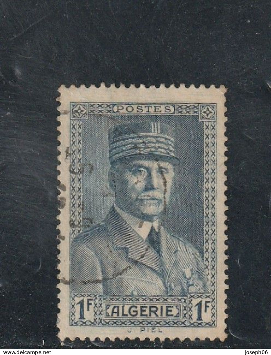 ALGERIE    1941  Y.T. N° 168  Oblitéré  Frais De Gestion Compris - Used Stamps