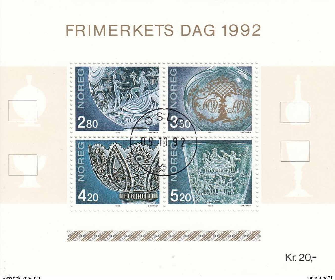 NORWAY Block 18,used - Blocs-feuillets