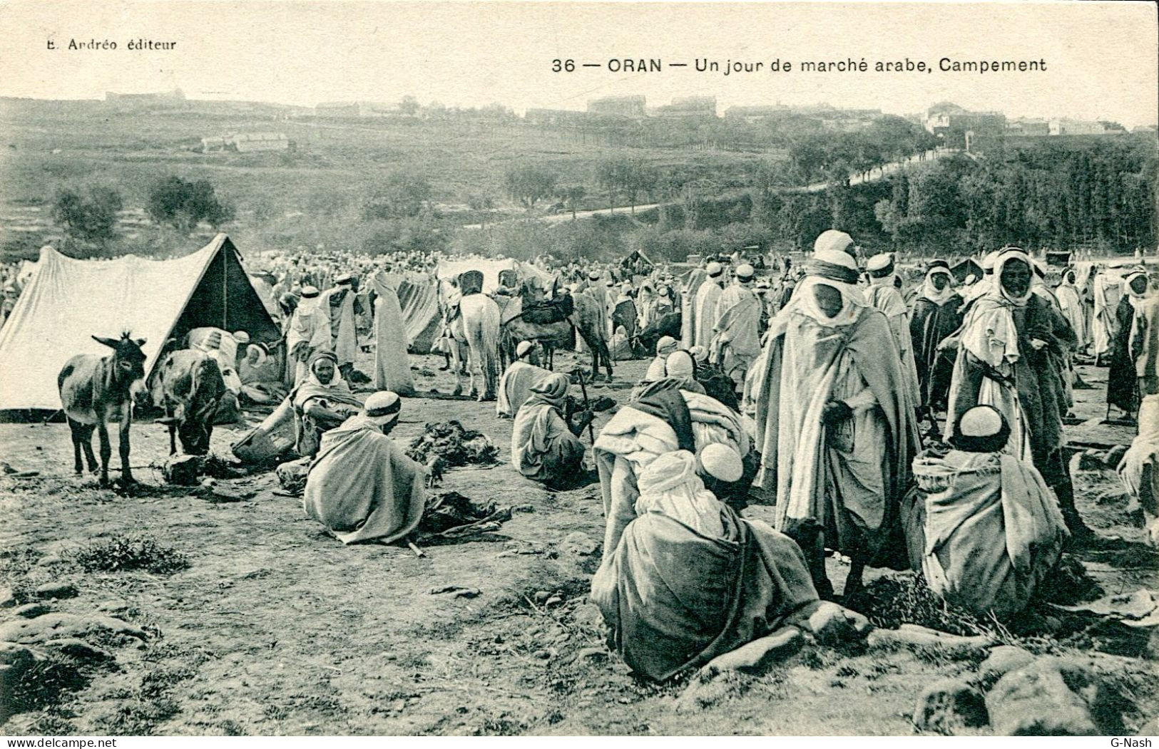 CPA Algérie - Oran - Un Jour De Marché - CPA Algeria - Oran - A Market Day - Métiers