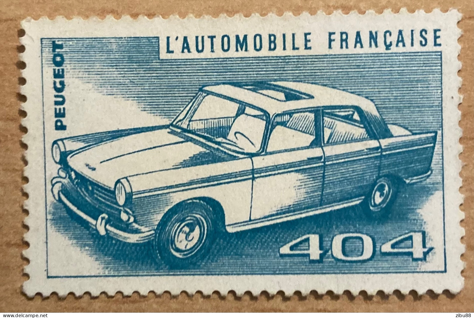 L‘Automobile Française Peugeot 404 Vignette / Werbemarke / Cinderella - Ongebruikt