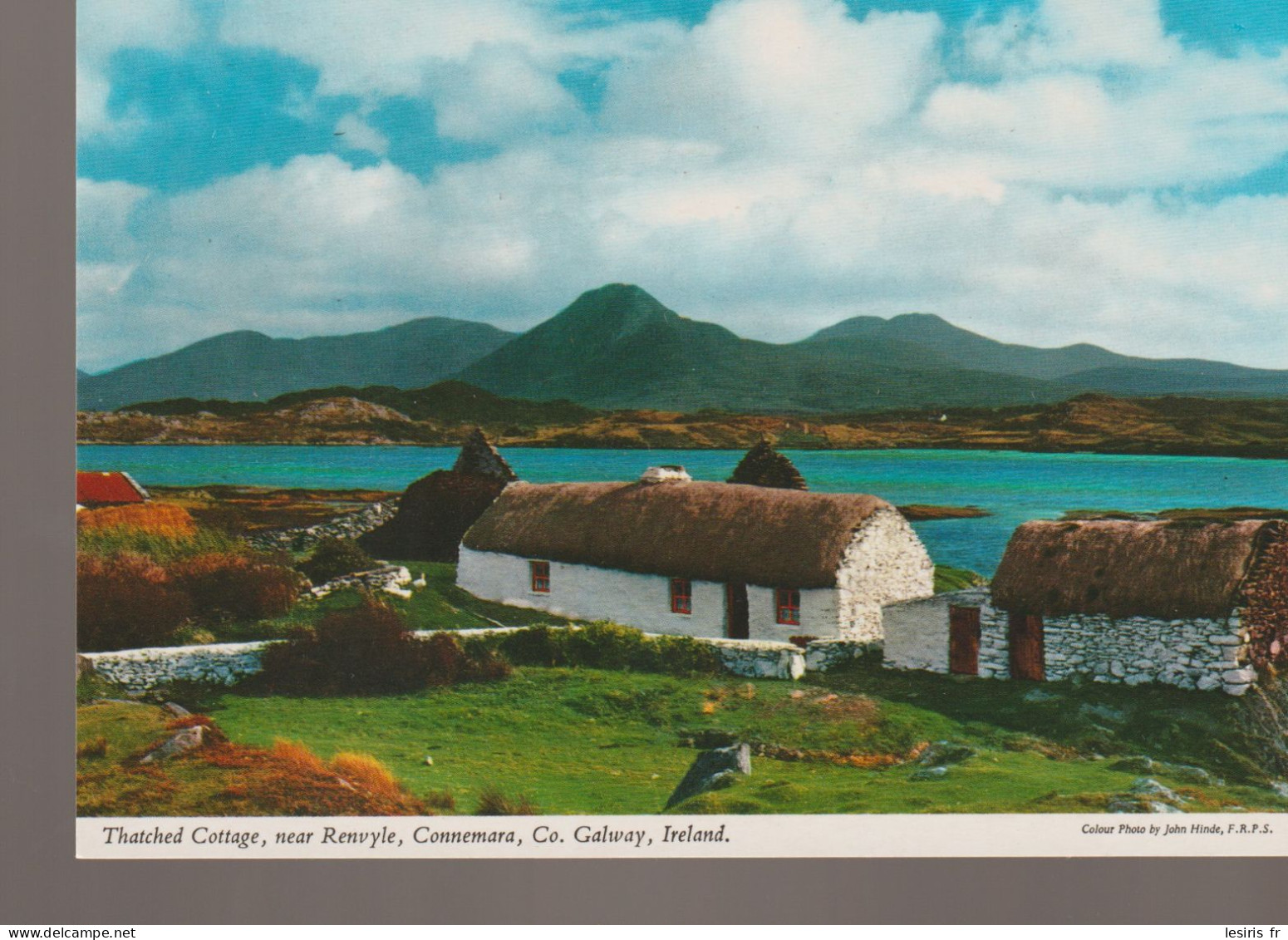 C.P. -  PHOTO - CONNEMARA - THATCHED COTTAGE - NEAR RENVYLE  - 2/62 - JOHN HINDE - Galway