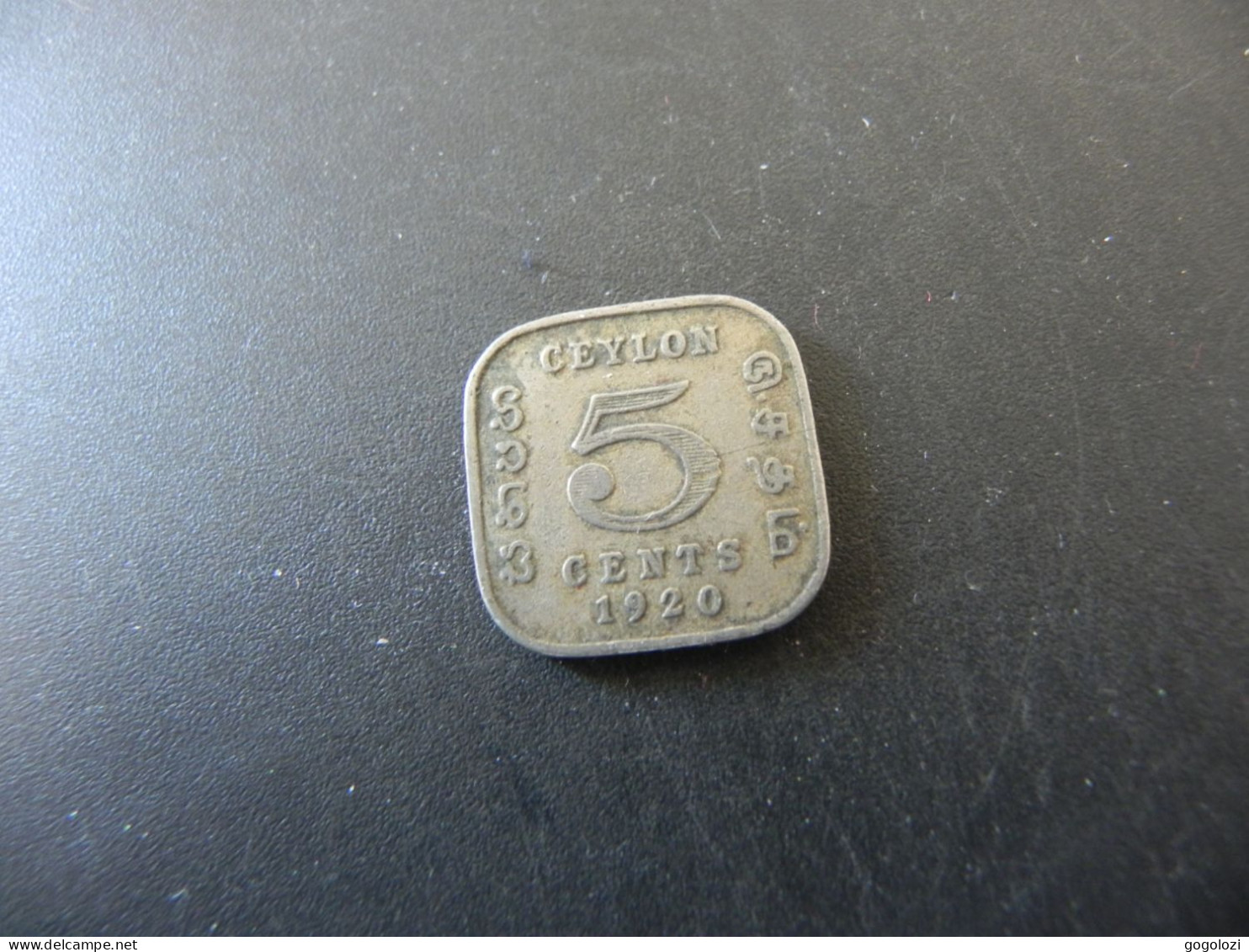 Ceylon 5 Cents 1920 - Sri Lanka