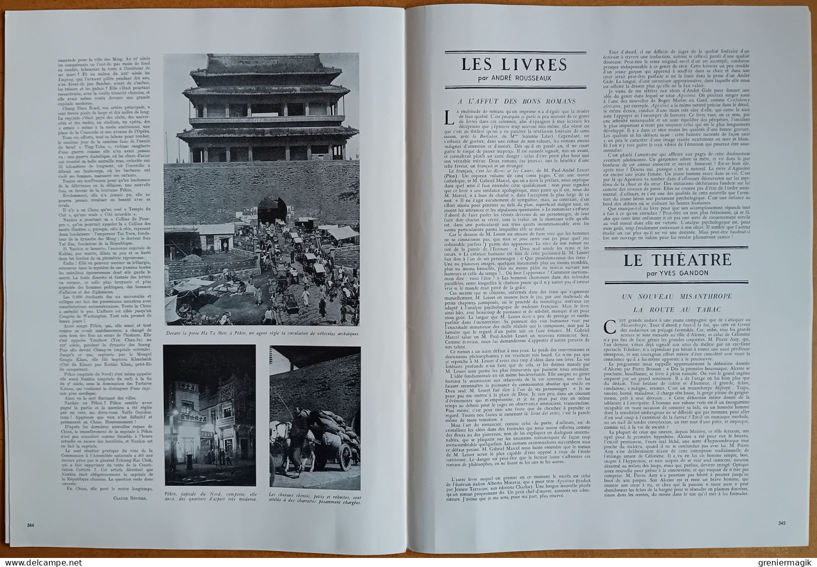 France Illustration N°79 05/04/1947 Mountbatten Nehru Indes/Chine Nankin ou Pékin ?/Royal Tour/Maya/Auvergne/Daïren