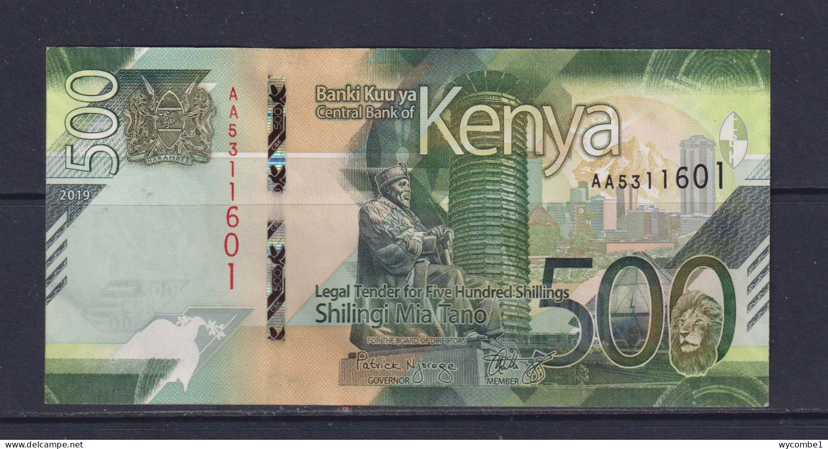 KENYA - 2019 500 Shillings AUNC Banknote - Kenia