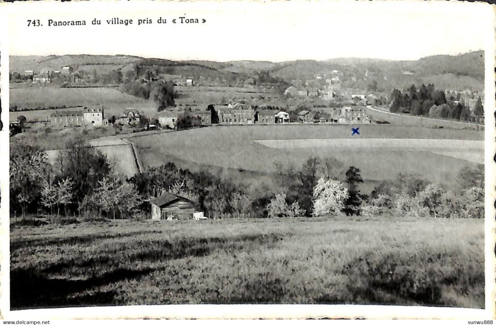 Rendeux Haut -  Panorama Du Village Pris Du Tona - Huize Vacantiegenot (1958) - Rendeux