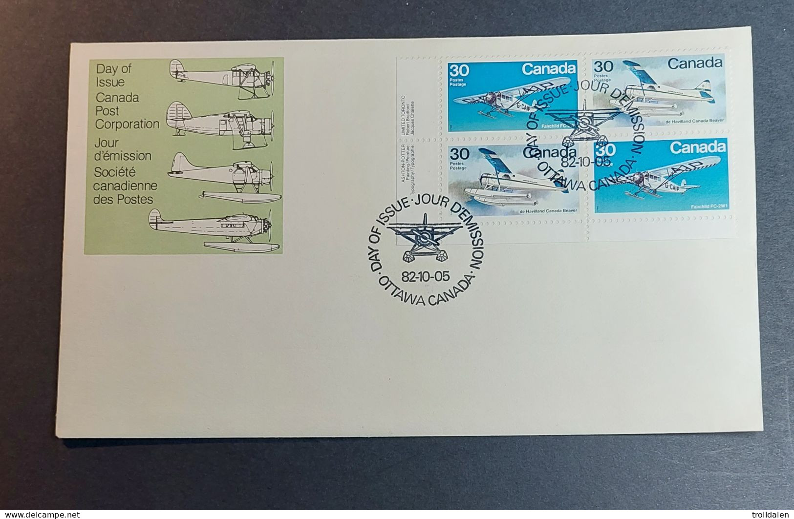 Canada FDC 1982 - 1981-1990