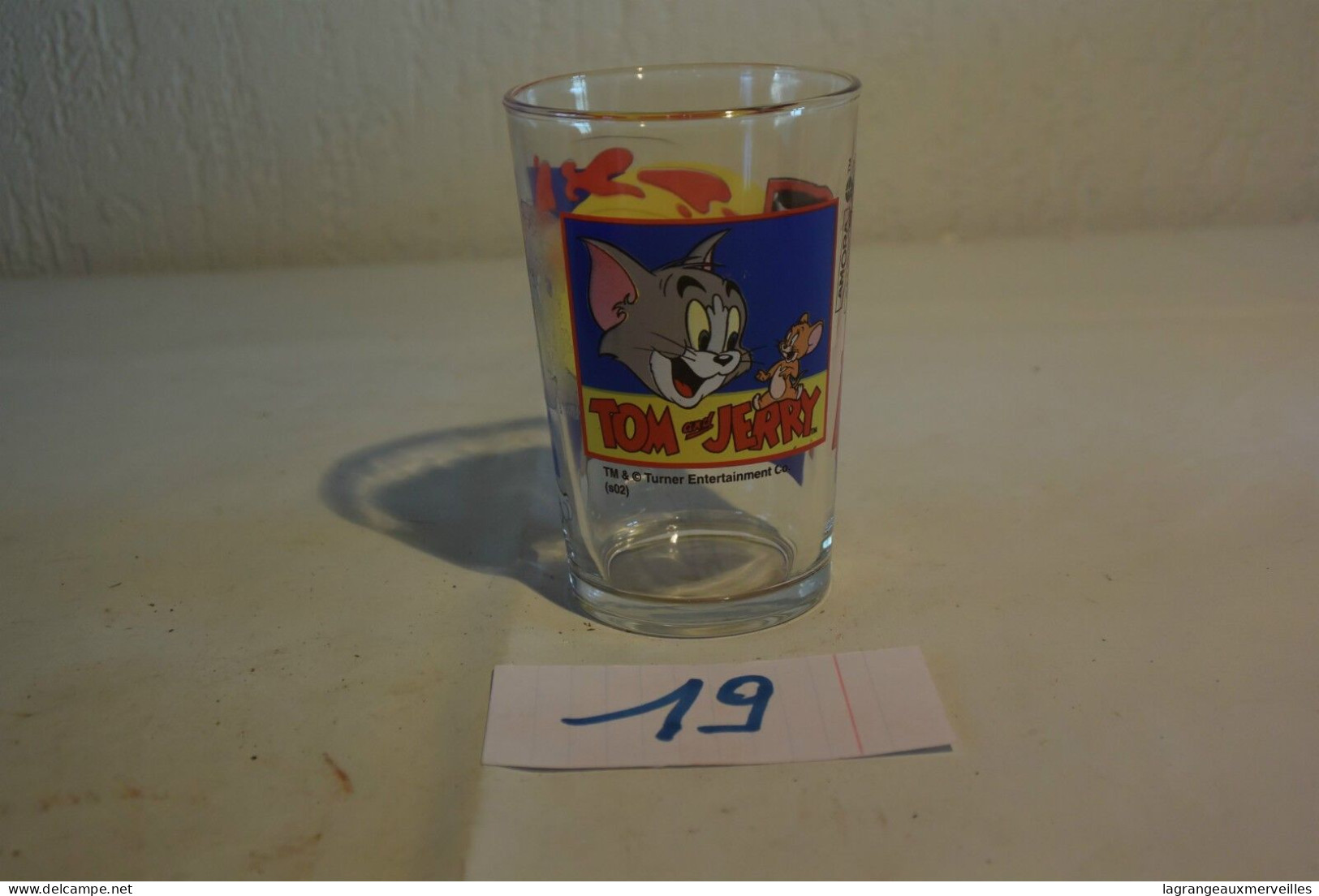 C19 Verre Moutarde Tom Et Jerry - Vasos
