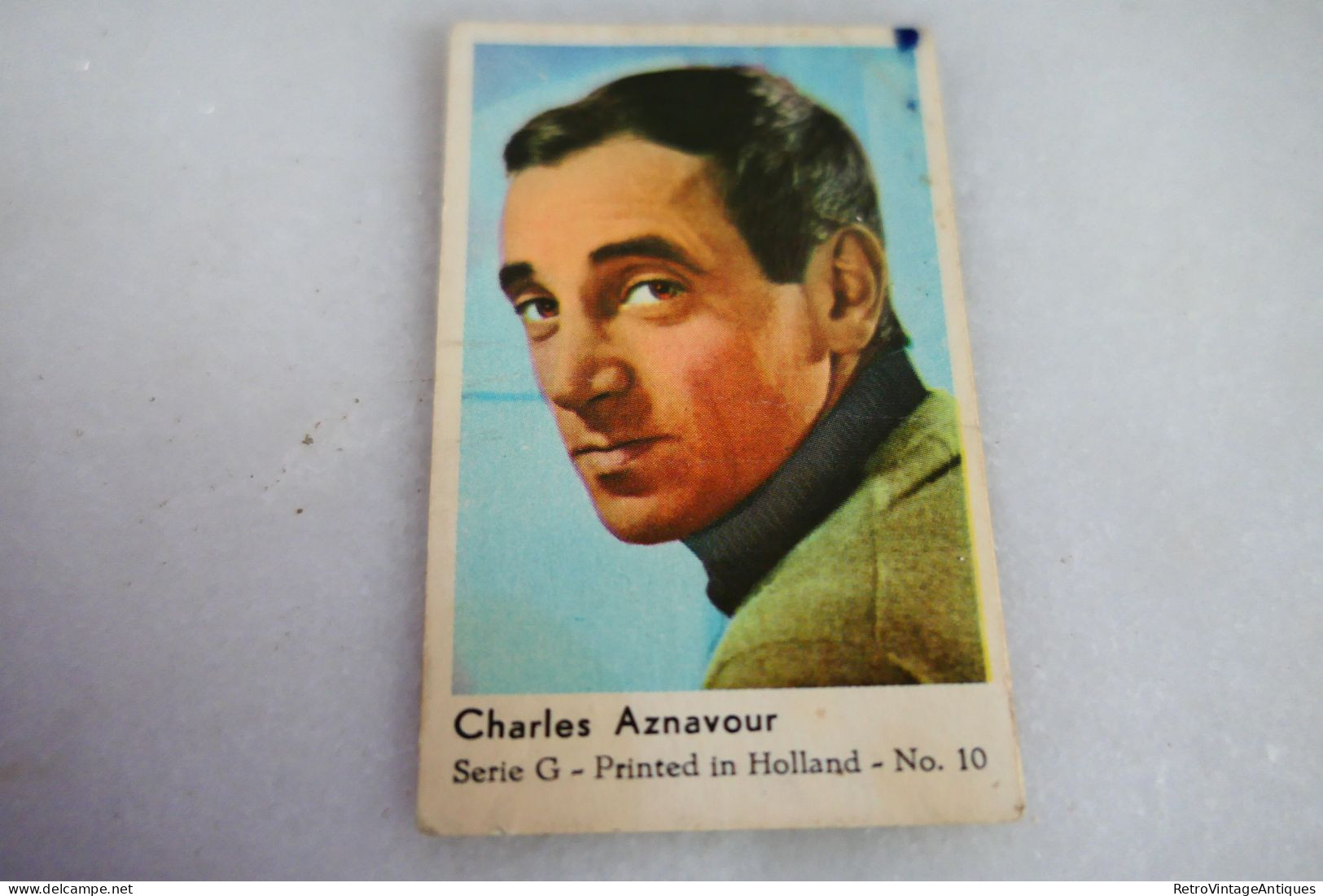 CHARLES AZNAVOUR SERIE G PRINTED IN HOLLAND NO.10 1960S - Photographs