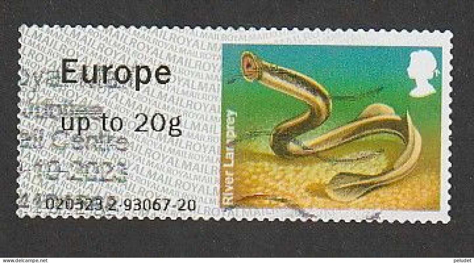 Great Britain 2013 - ATM - River Lamprey - Europe Up To 20 G, Used - Post & Go (distributori)