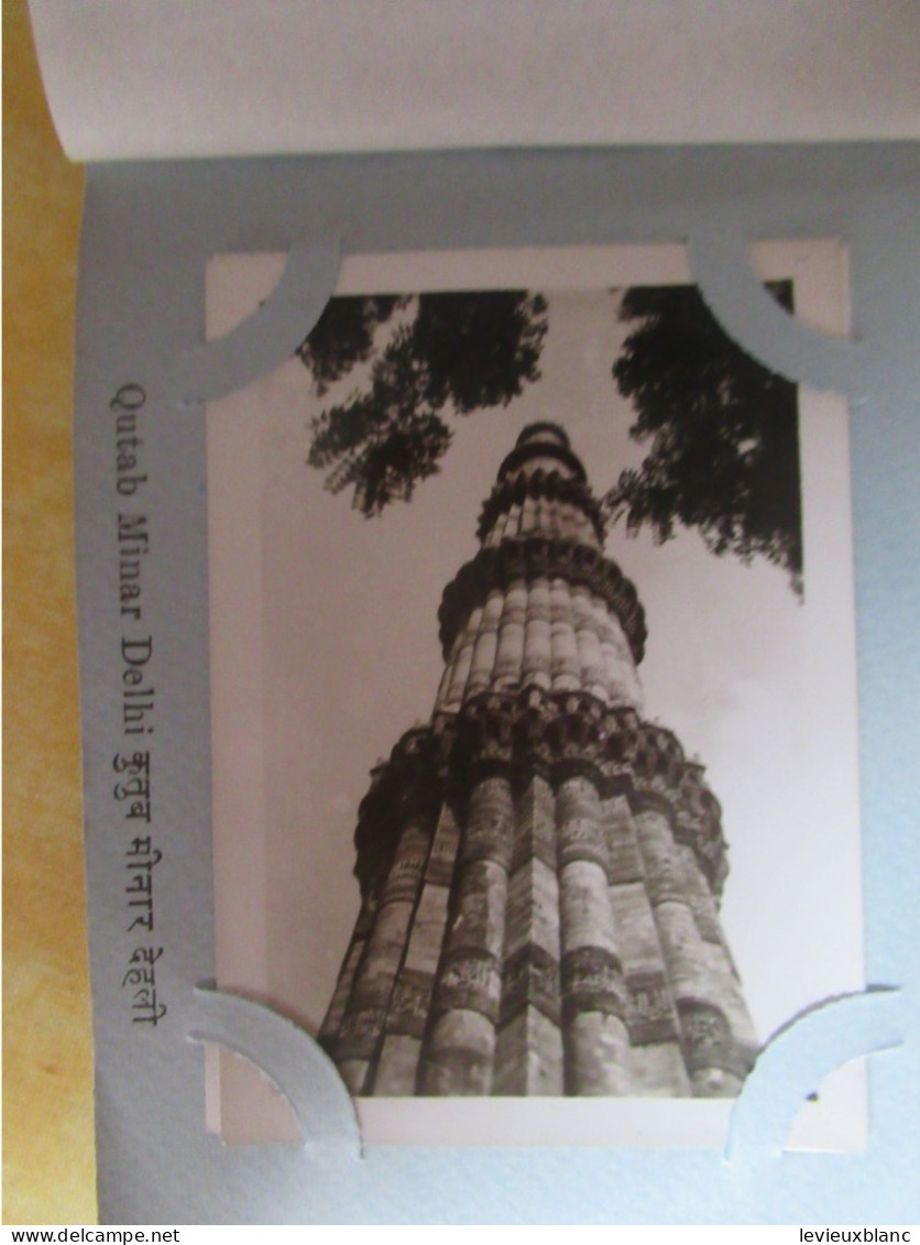 INDE/ petit album souvenir touristique ancien / Tourist album of DELHI-AGRA/ 24 Photos/Vers 1950-1970      PGC538