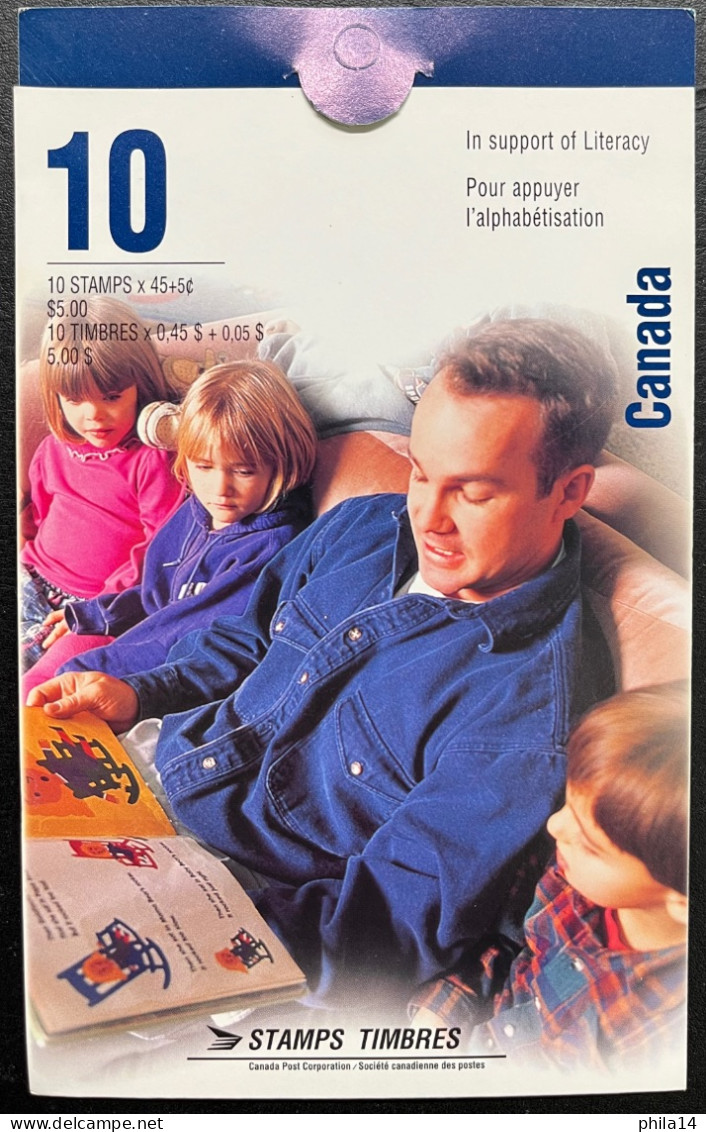 SP Canada 1996 Yvert C1487, Education. Literacy Begins At Home - In Support Of Literacy Booklet - MNH - Full Booklets