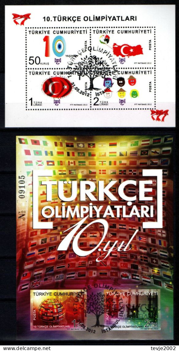 Türkei 2012 - Mi.Nr. Block 86 - 87 - Gestempelt Used - In Präsentationsmappe Mit FDC - Hojas Bloque