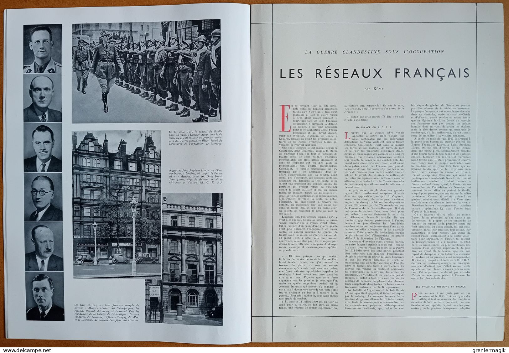 France Illustration N°80 12/04/1947 Attentat Haïfa/Guerre clandestine les réseaux français/Walter Audisio/Espagne/Grèce