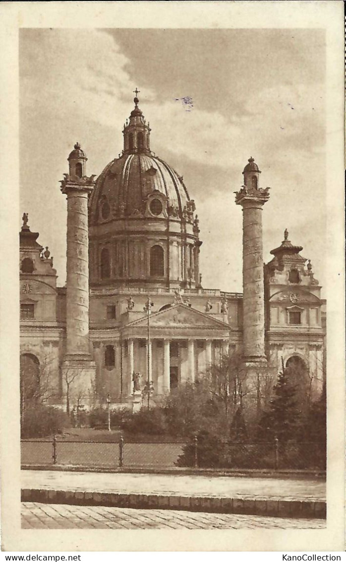 Wien, Karlskirche, Gelaufen 1920 - Kirchen