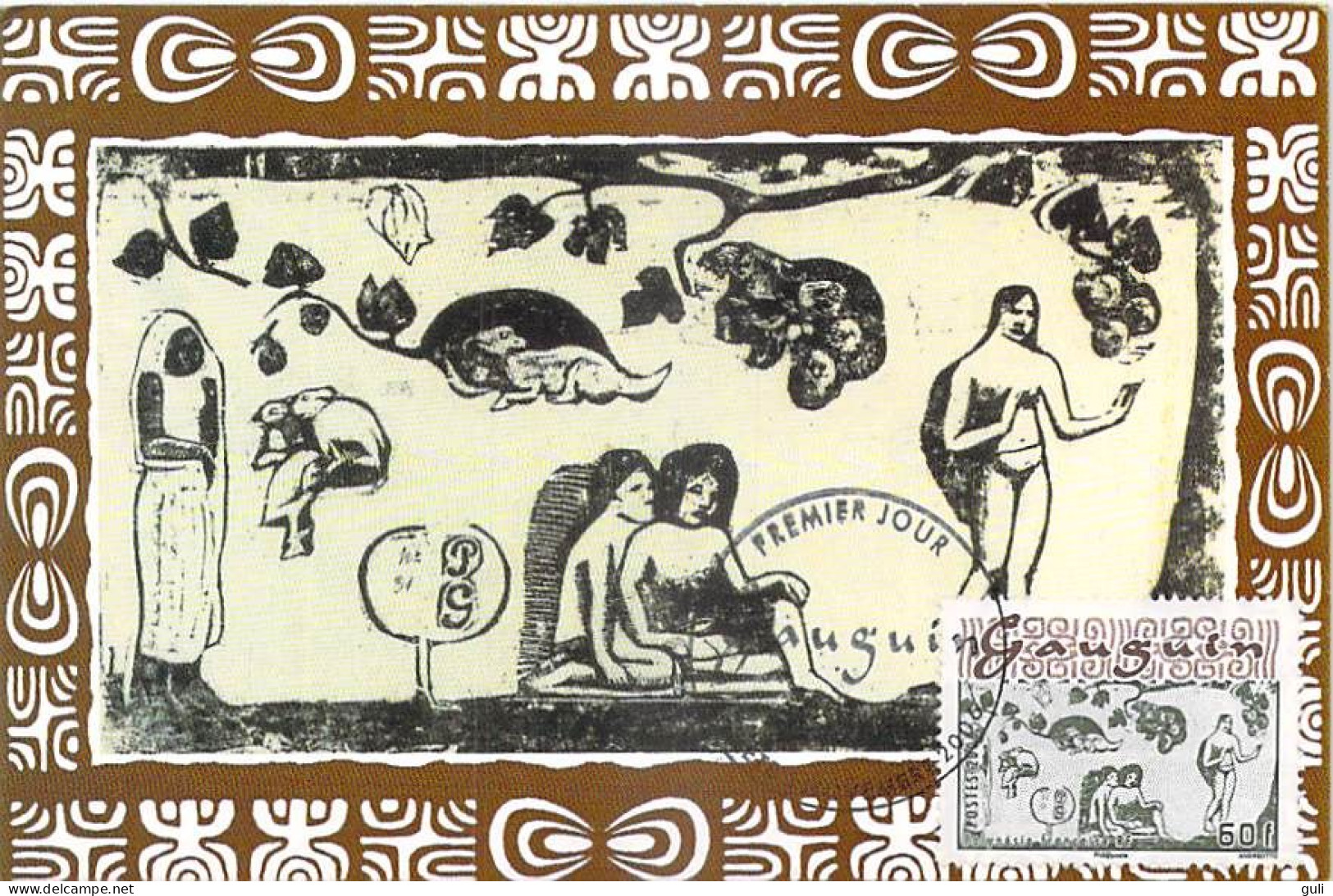 Polynésie Française - Carte Maximum - Premier Jour - FDC - Gauguin - 2006 Femmes Animaux Et Feuillages - Maximumkarten