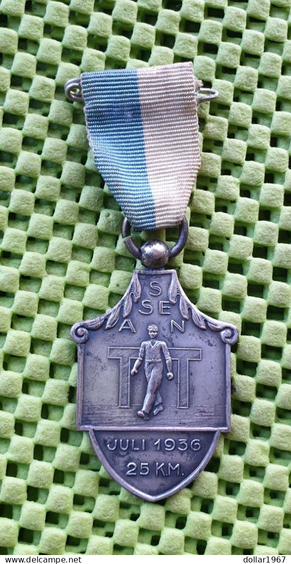 Medaille - T T Assen Juli 1936 - 25 Km. ( 1 )-  Original Foto  !! - Sonstige & Ohne Zuordnung