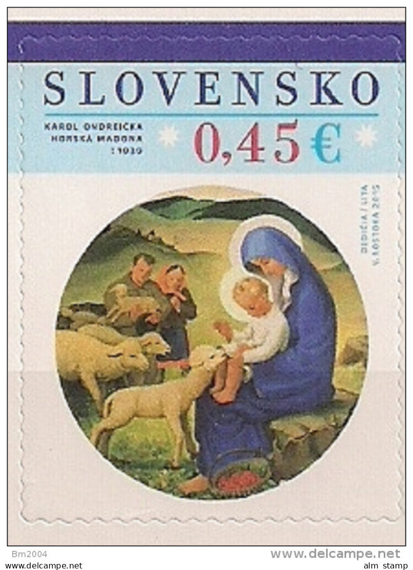 2015 Slovensko  Slowakei Mi. 776**MNH  Weihnachten Booklet Stamp - Nuovi