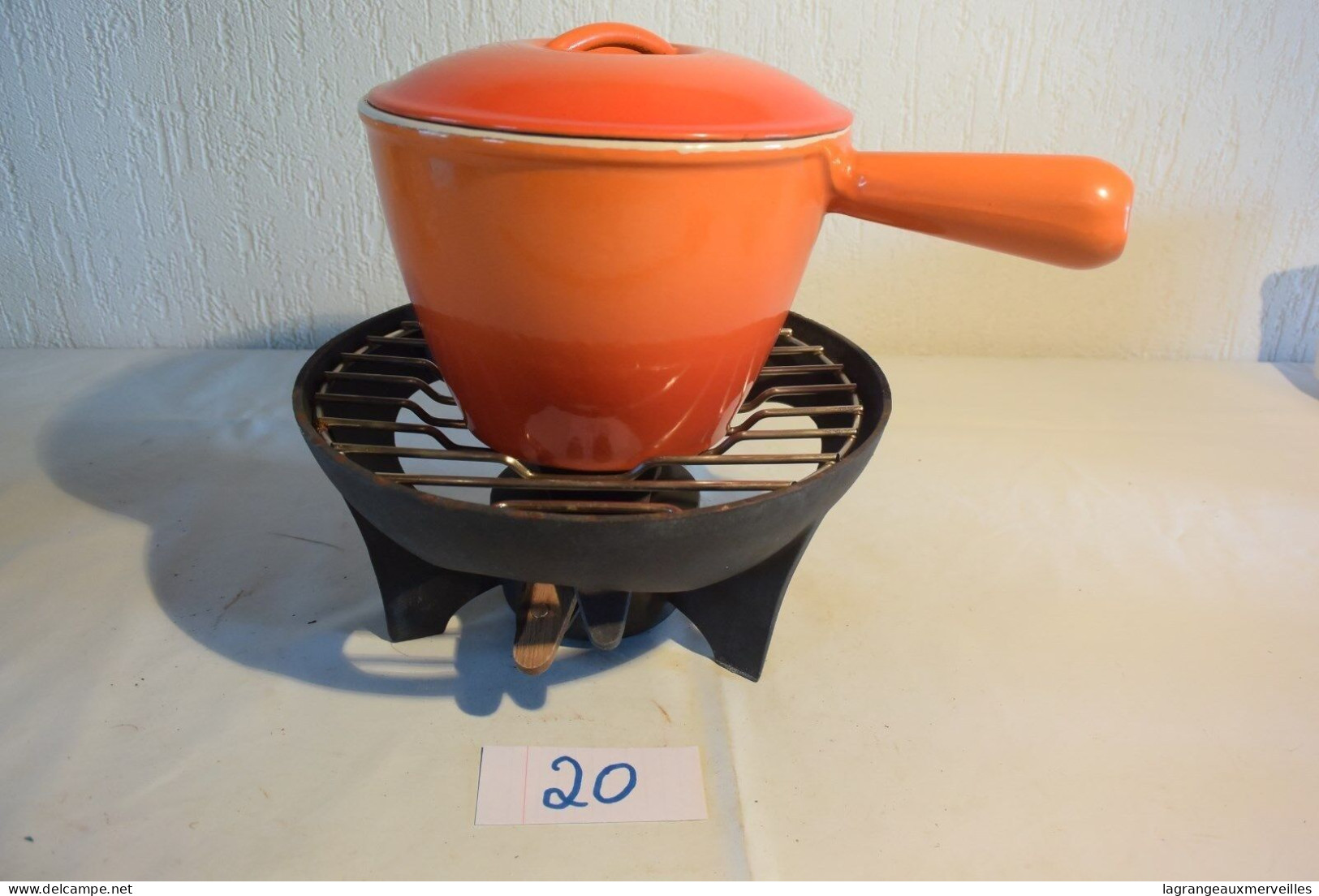 C20 Ensemble Casserole Poêle Le Creuset France Avec Support - Pots