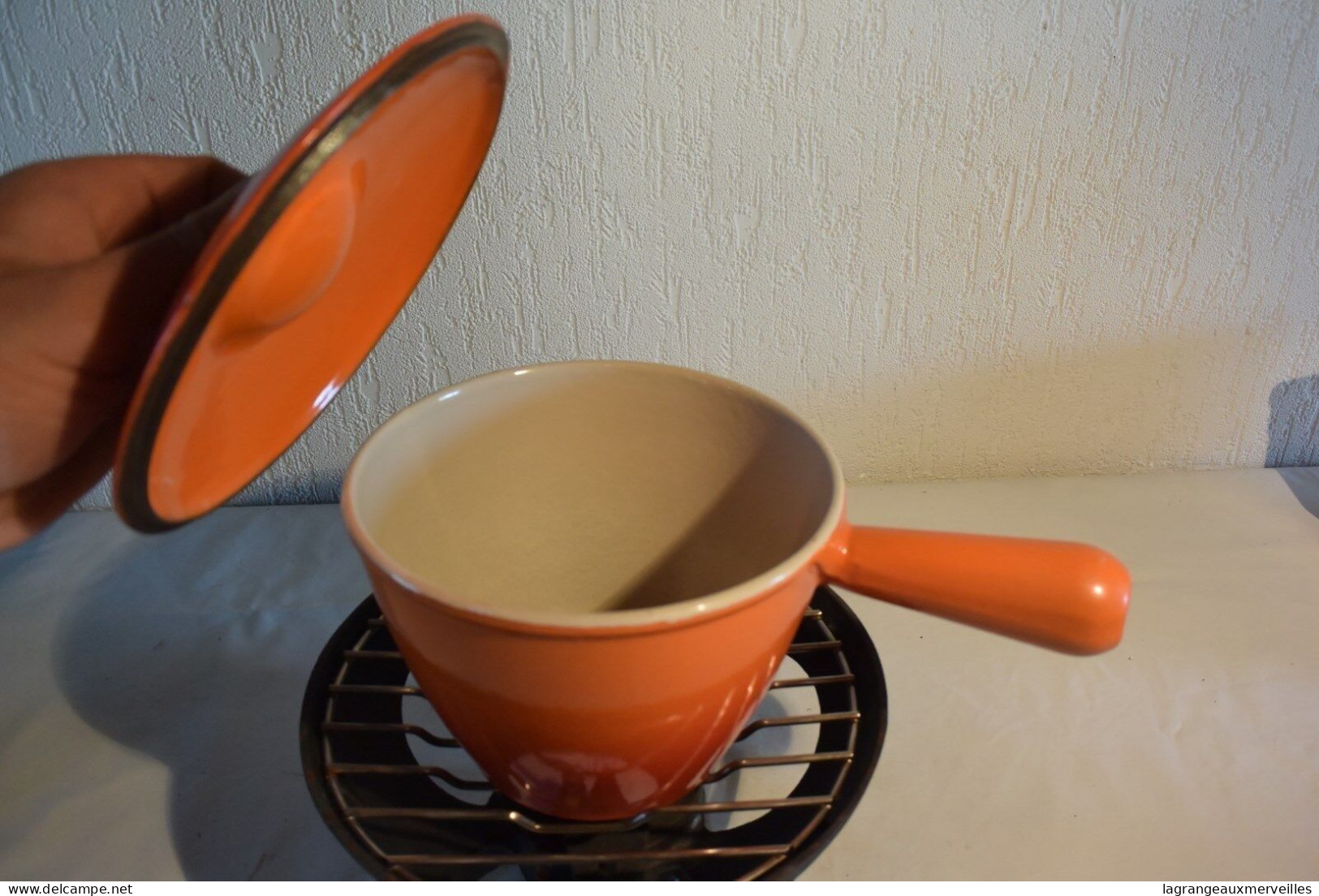 C20 Ensemble Casserole Poêle Le Creuset France Avec Support - Pots